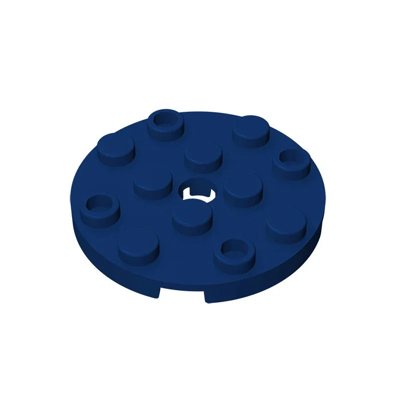 Gobricks GDS-841 Round Plate 4x4 with Hole | Compatible Building Block for DIY Creations