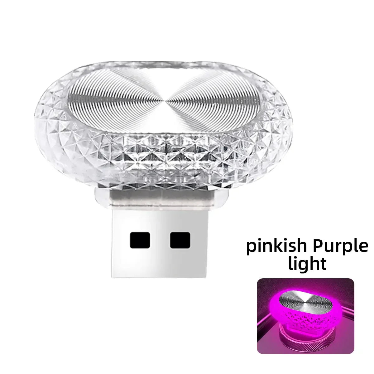 Car Interior LED Ambient Light | Mini USB Decoration Light with RGB Colors