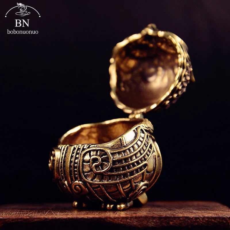 Antique Owl Incense Burner | Vintage Copper Home Decor and Desk Ornament