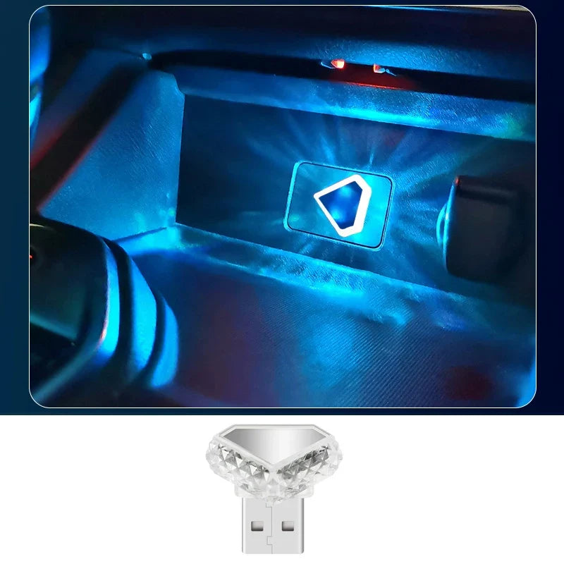 Car Atmosphere Light USB Type-C | Interior Decoration LED Strip