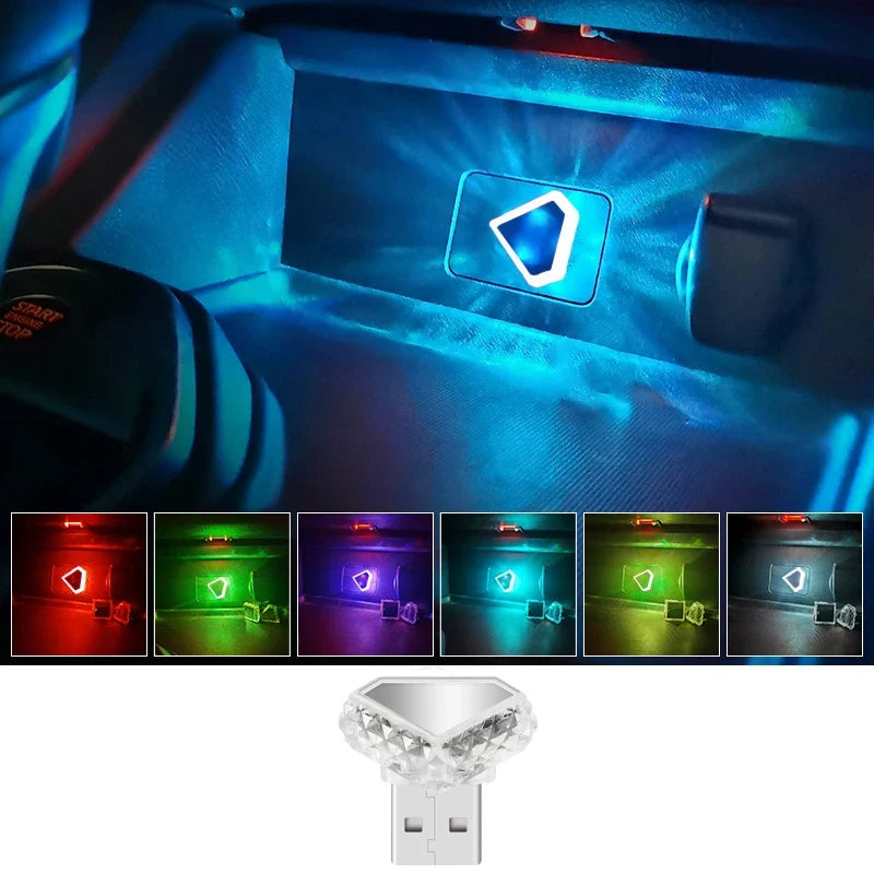 Car Atmosphere Light USB Type-C | Interior Decoration LED Strip