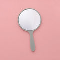 Handheld Portable Round Makeup Mirror | Compact Vanity Mirror for Travel