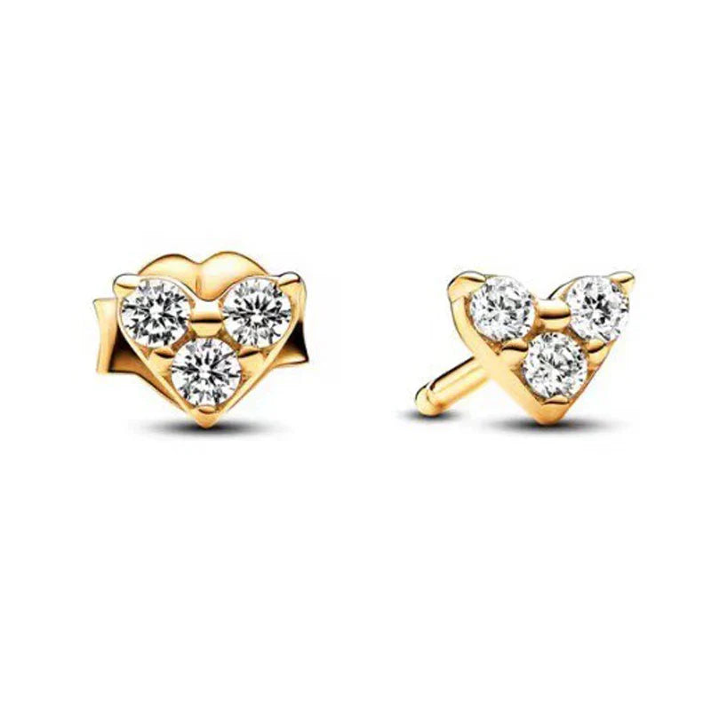 925 Silver Hoop Earrings with Shell and Heart Pendant | Fine Jewelry for Women