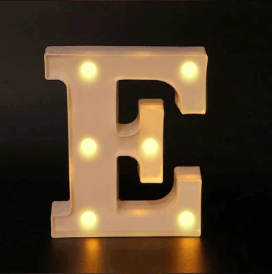 16cm Letter LED Night Light | Alphabet Luminous Decorative Lamp for Party