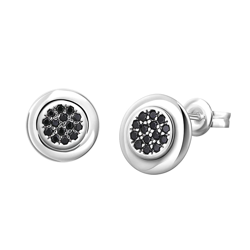 925 Sterling Silver Heart Shaped Zircon Earrings | Charming Girls Jewelry Gift