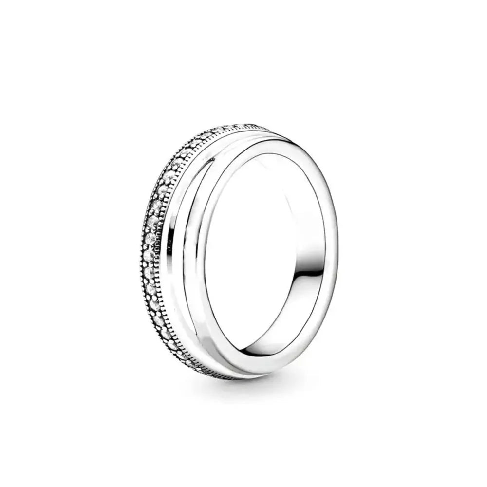 925 Silver Heart Floral Butterfly Ring | Women's Luxury Wedding Band