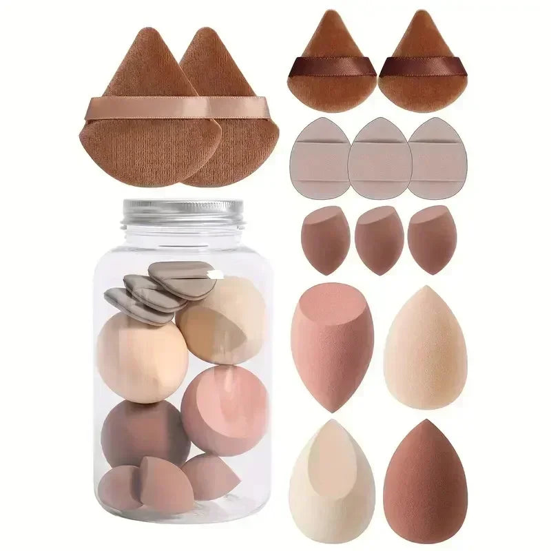 12/14Pcs Makeup Sponge Set | Cosmetic Blender Beauty Eggs and Foundation Puffs
