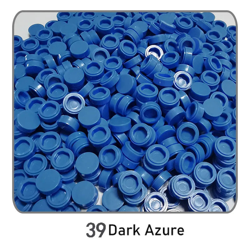 1000Pcs Tile 1x1 Round Building Blocks | 52 Color DIY Educational Creative Toy Set