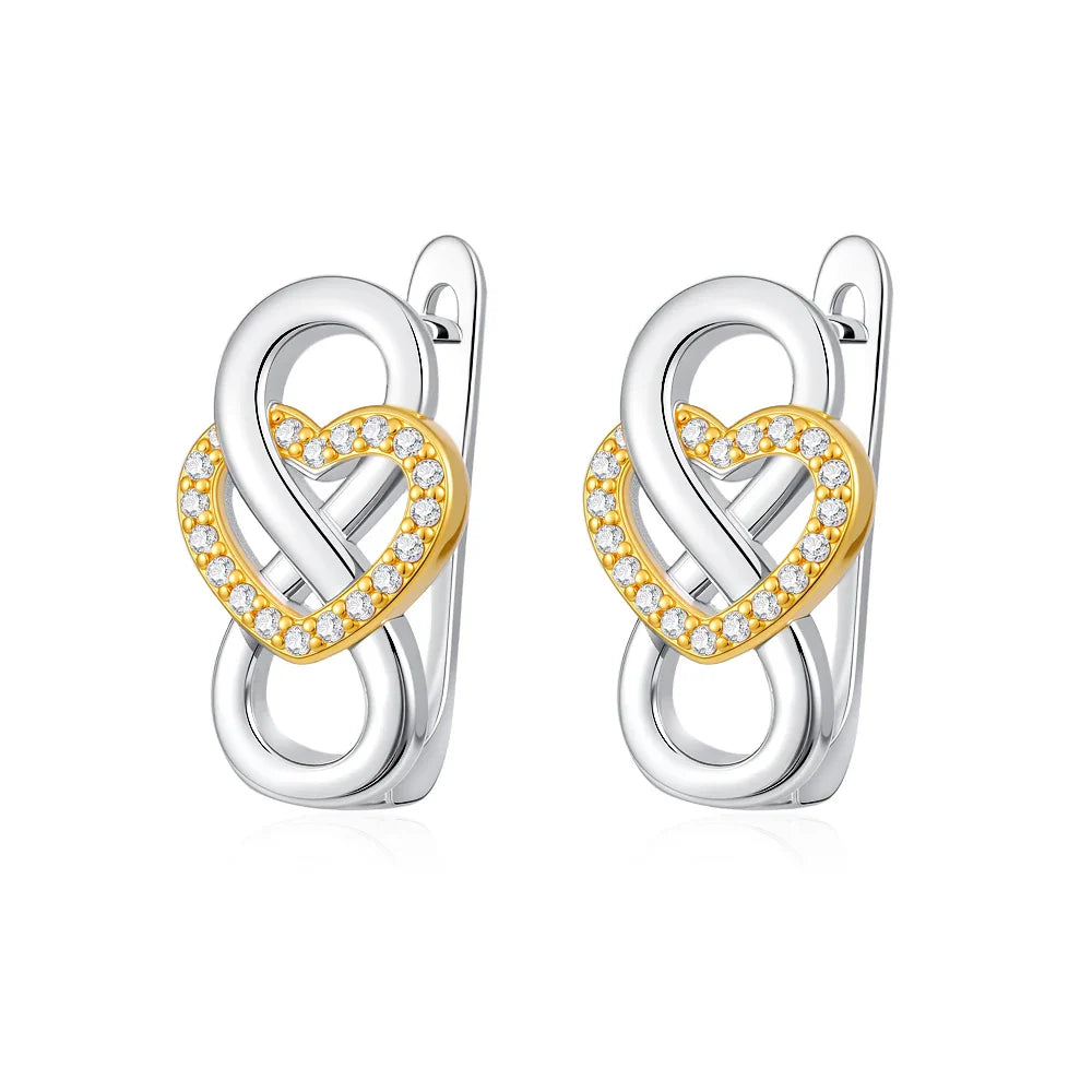 925 Sterling Silver Cross Drop Earrings | Gold Plated Fashion Jewelry for Women