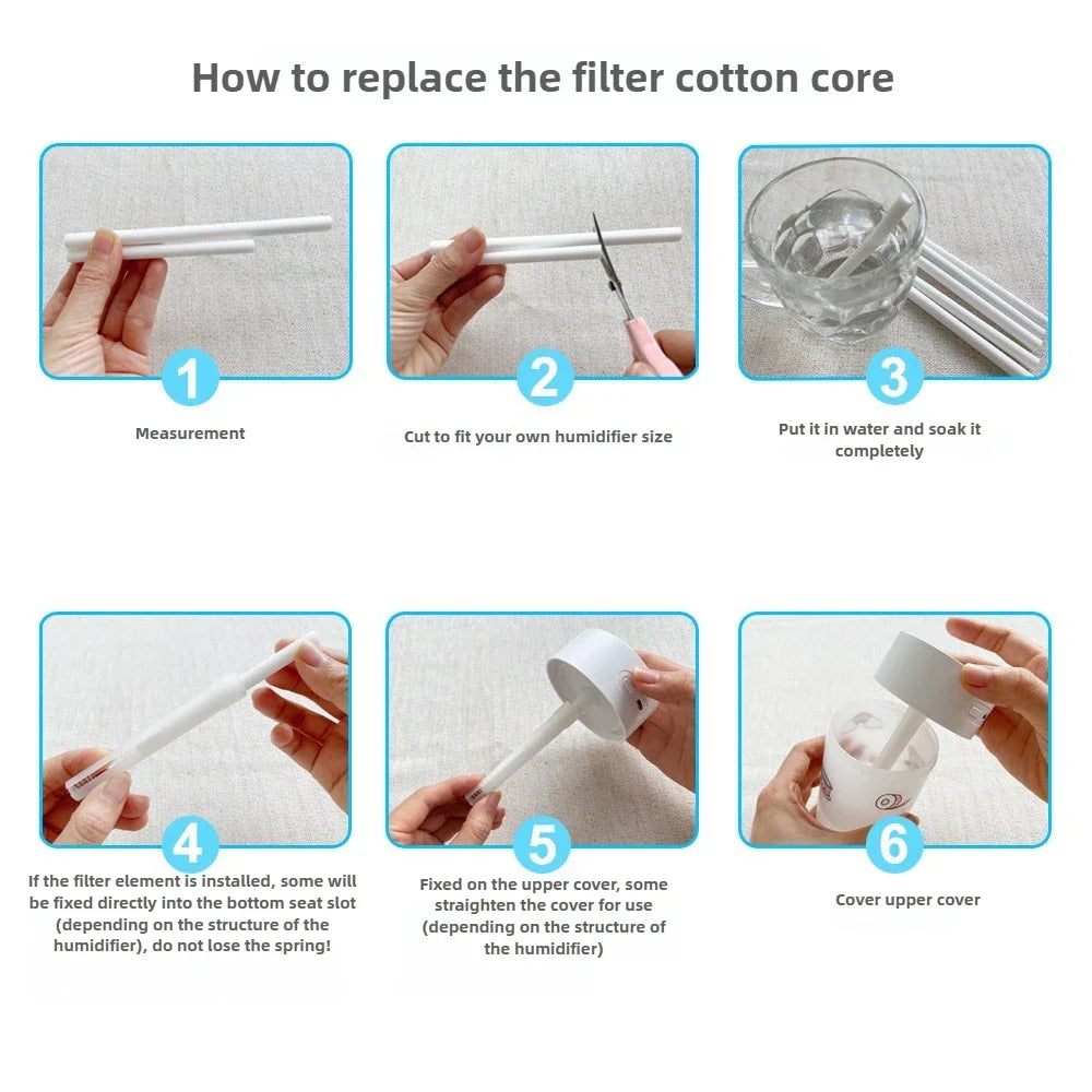 Adjustable Replacement Cotton Rods for Diffuser | Home Fragrance Stick Set