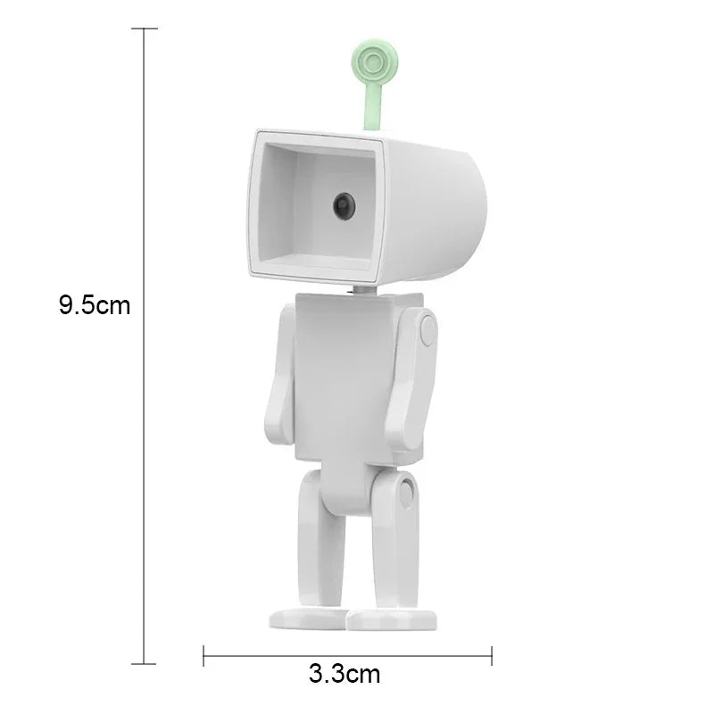 Creative Astronaut Magnetic Night Light | LED Mini Square Robot Book Lamp