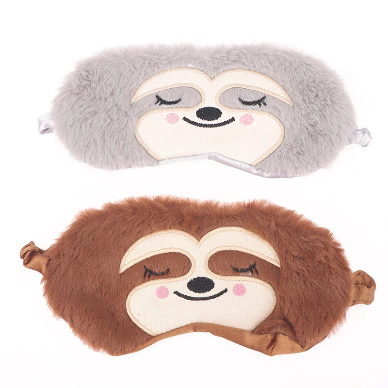 Cartoon Monkey Sleep Mask | Cute Plush Eye Mask for Kids and Adults