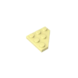 Gobricks GDS-556 Wedge Plate 3 x 3 Cut Corner | Compatible Building Block for DIY