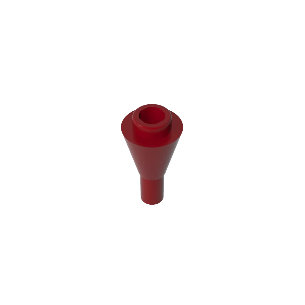 Gobricks GDS-1138 Cone 1 x 1 Inverted with Bar | Building Block for DIY Creations