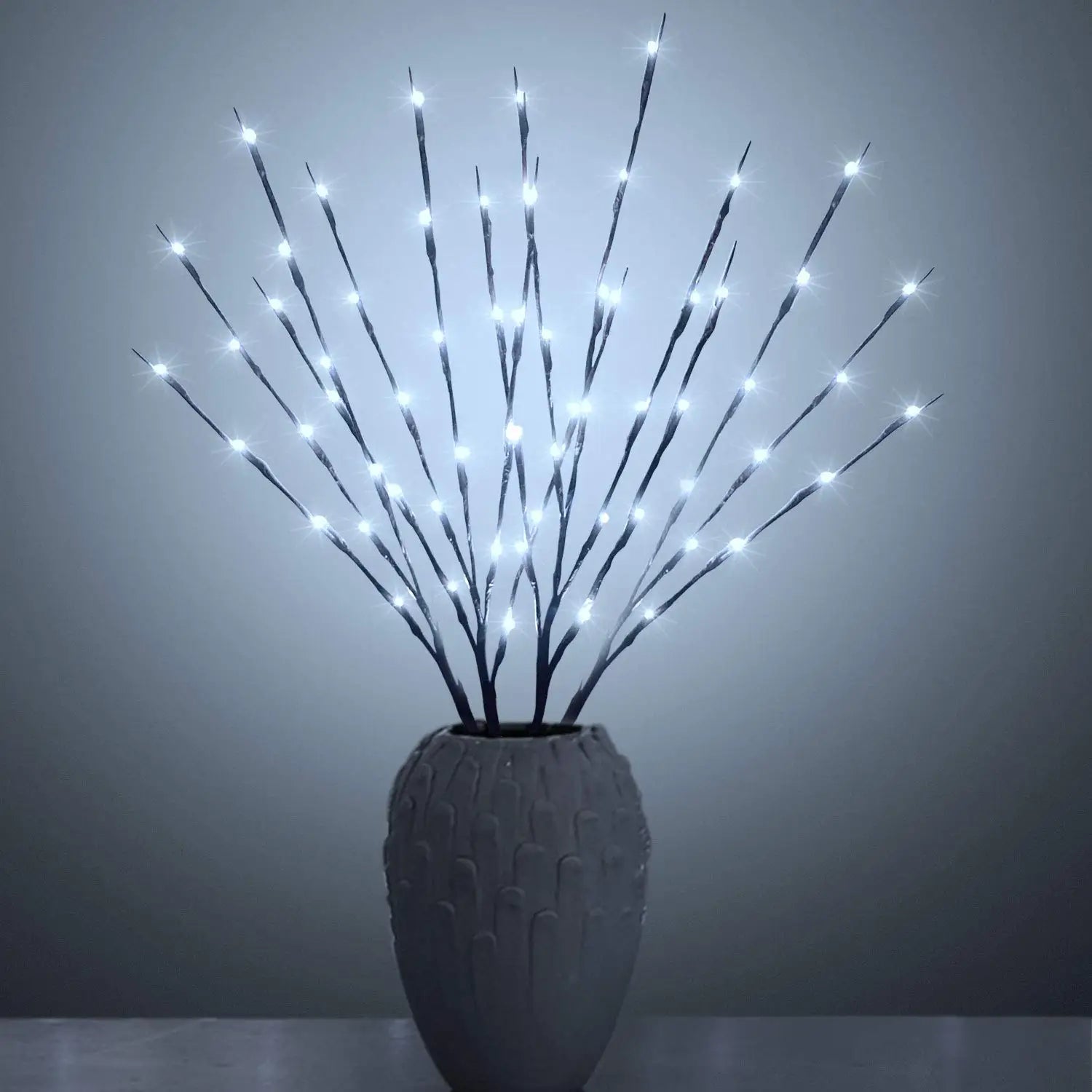 20 LED Christmas Willow Branch Lights | Battery Operated Vase Filler Fairy Lights for Holiday Decor