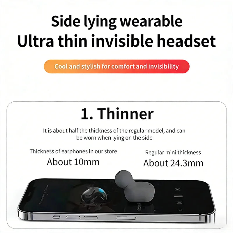 2026 Wireless Bluetooth Earbuds | Noise Cancelling Sport Headphones for Sleep, Gaming and Work