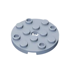 Gobricks GDS-841 Round Plate 4x4 with Hole | Compatible Building Block for DIY Creations