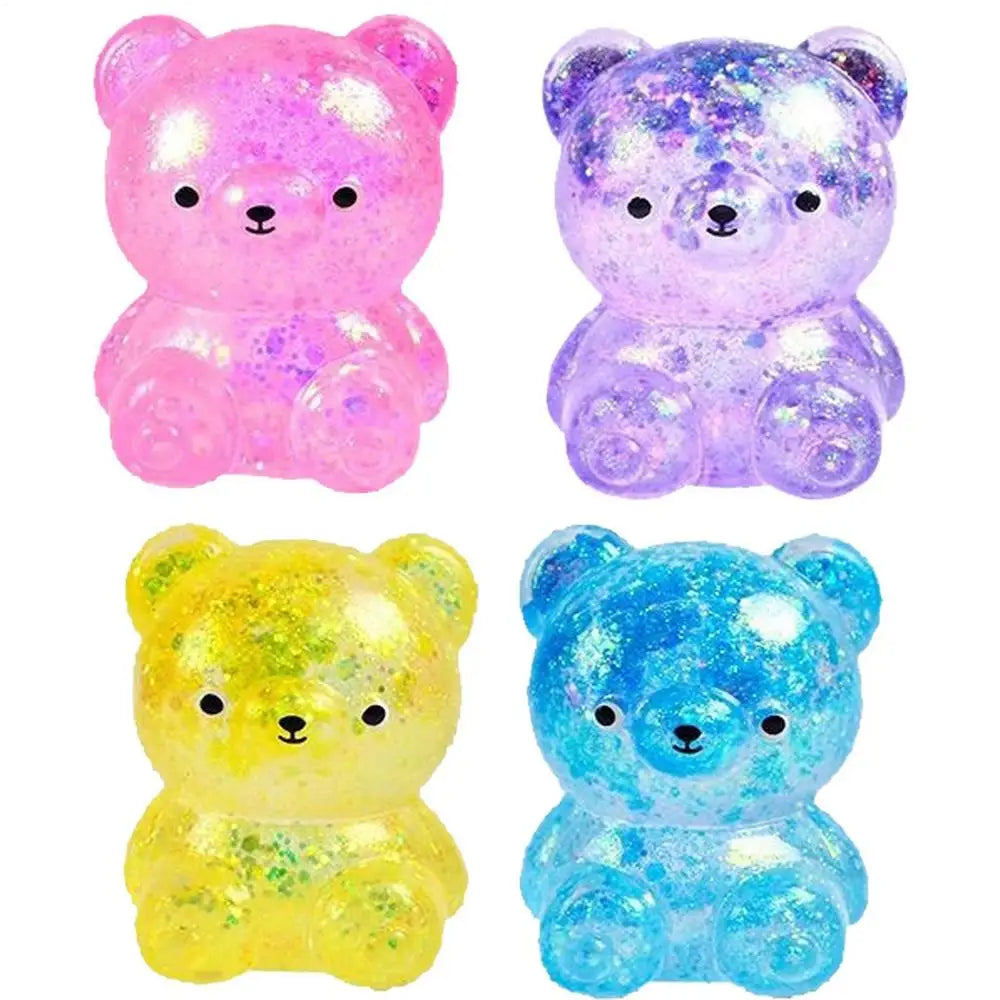 Slow Rising Fidget Bear Toy | Cute Squeeze Animal Stress Relief Gift