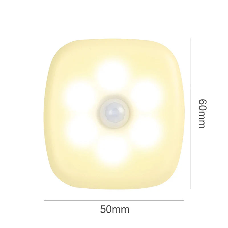 LED Night Light Plug-In with Motion Sensor | Small Wireless Night Lamp for Room Corridor Closet