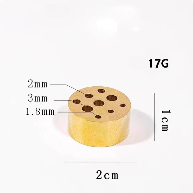 Pure Brass 9-Hole Incense Holder | Universal Incense Stick Burner for Sandalwood, Spiritual Prayer, and Meditation