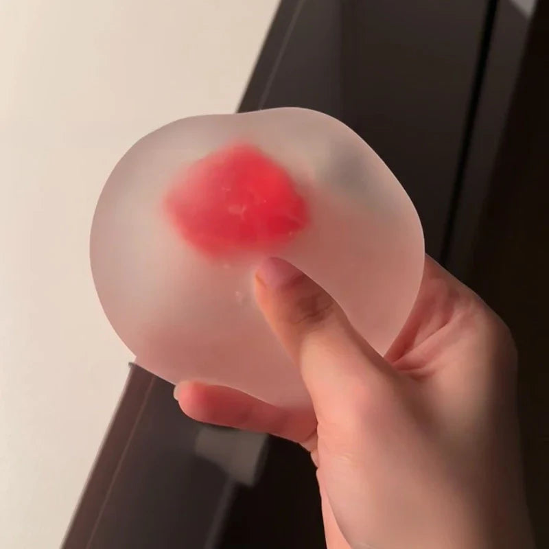 Strawberry Mochi Squeeze Toy | Stress Relief Slow Rebound Fidget Toy
