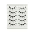 Anime-Inspired False Eyelashes | 5 Pairs Cartoon Eye Faux Lashes for Dramatic Demon Style