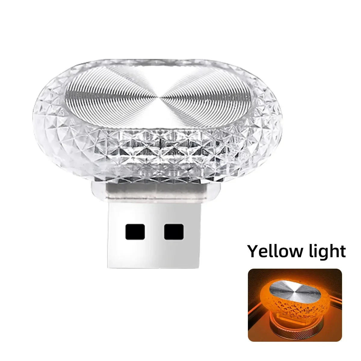 Car Interior LED Ambient Light | Mini USB Decoration Light with RGB Colors