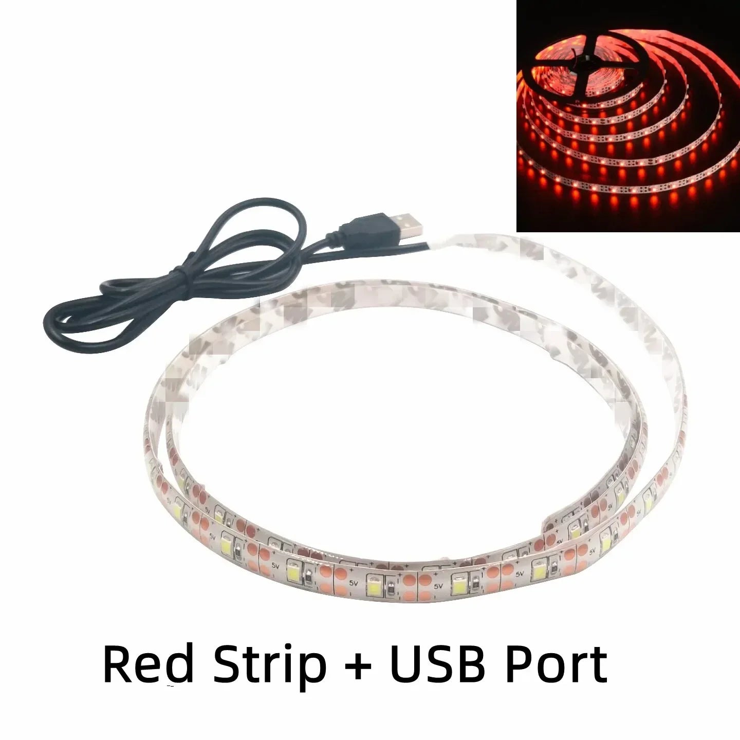 5V USB LED Strip Lights | Flexible Home TV Background Lighting