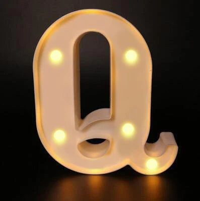 16cm Letter LED Night Light | Alphabet Luminous Decorative Lamp for Party
