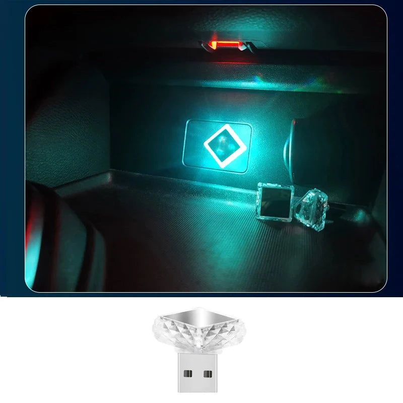 Car Atmosphere Light USB Type-C | Interior Decoration LED Strip