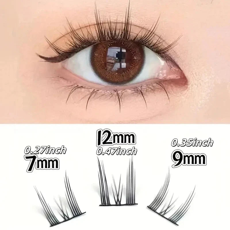 10 Rows 60 Clusters DIY Eyelash Extension Kit | Cartoon Mink Style Individual Lashes