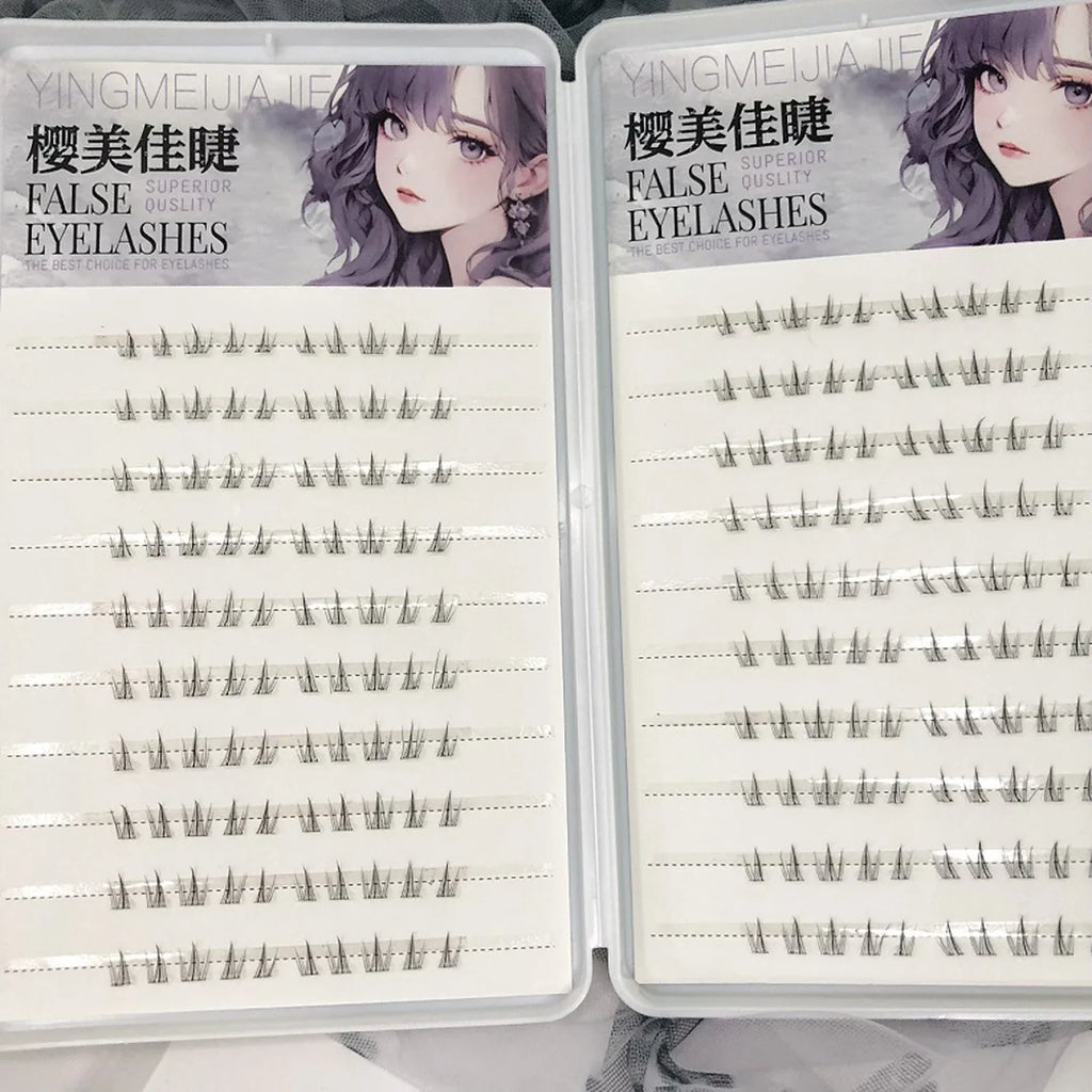 No Glue Sunflower Style False Eyelashes | Natural Lower Lash Clusters