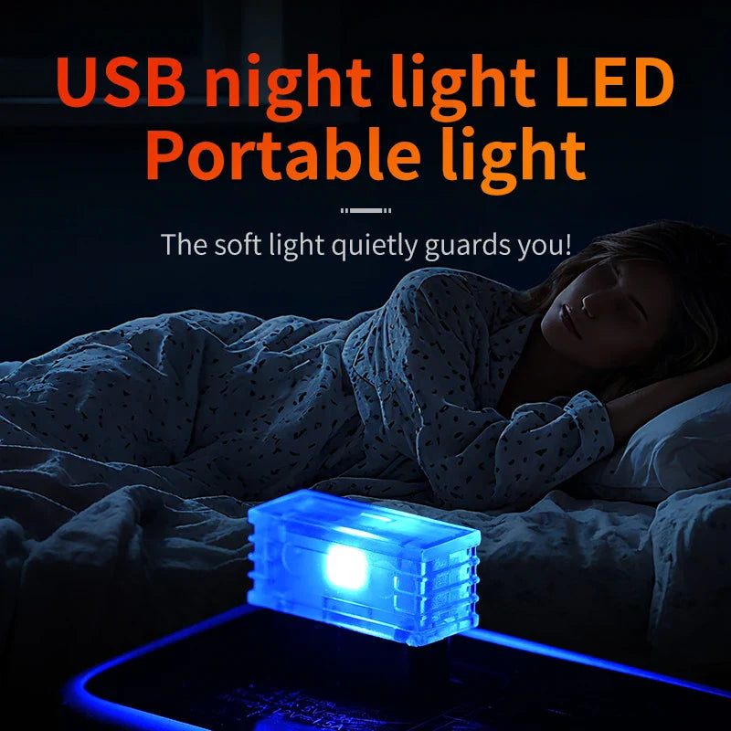 Car USB Atmosphere Light | LED Touch Control Interior Decoration Lamp
