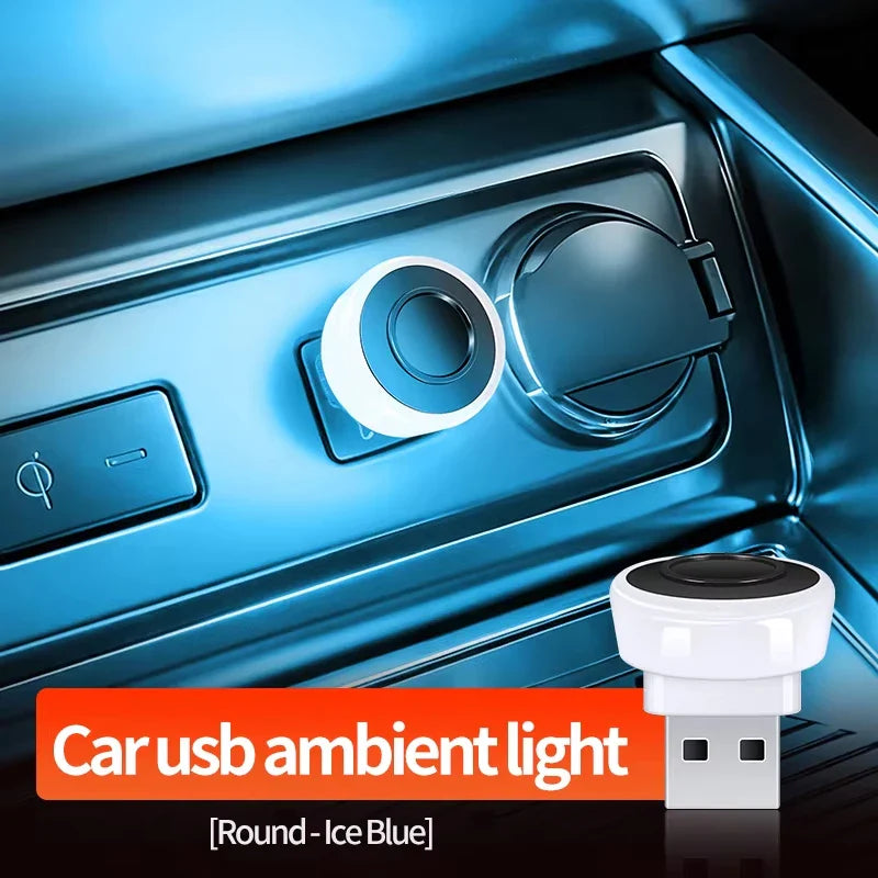 Car Mini USB LED Ambient Light | Portable Decorative Atmosphere Lamp