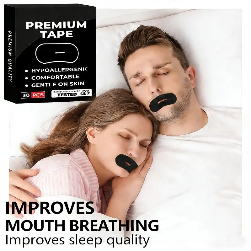 30PCS Anti Snoring Mouth Tape | Breathable Sleep Aid for Nose Breathing