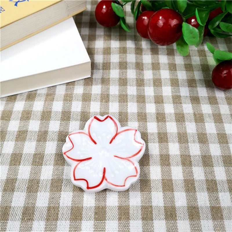 Ceramic Cherry Blossom Incense Holder | Aromatherapy Burner for Home & Office