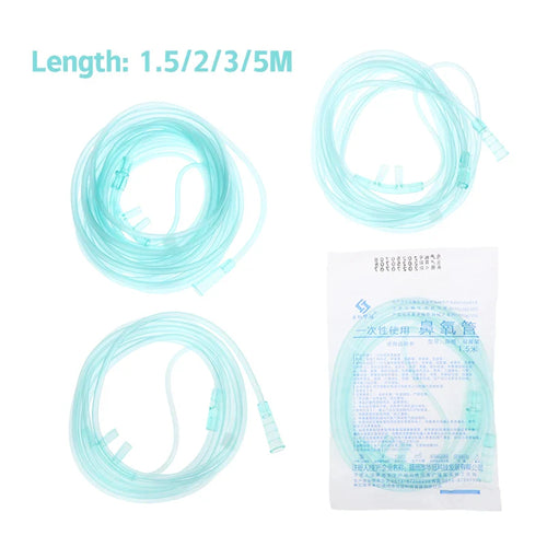 1.5m 3m 5m Nasal Cannula Oxygen Tube | Disposable Plastic Oxygen Tubing for Home and Hospital Use