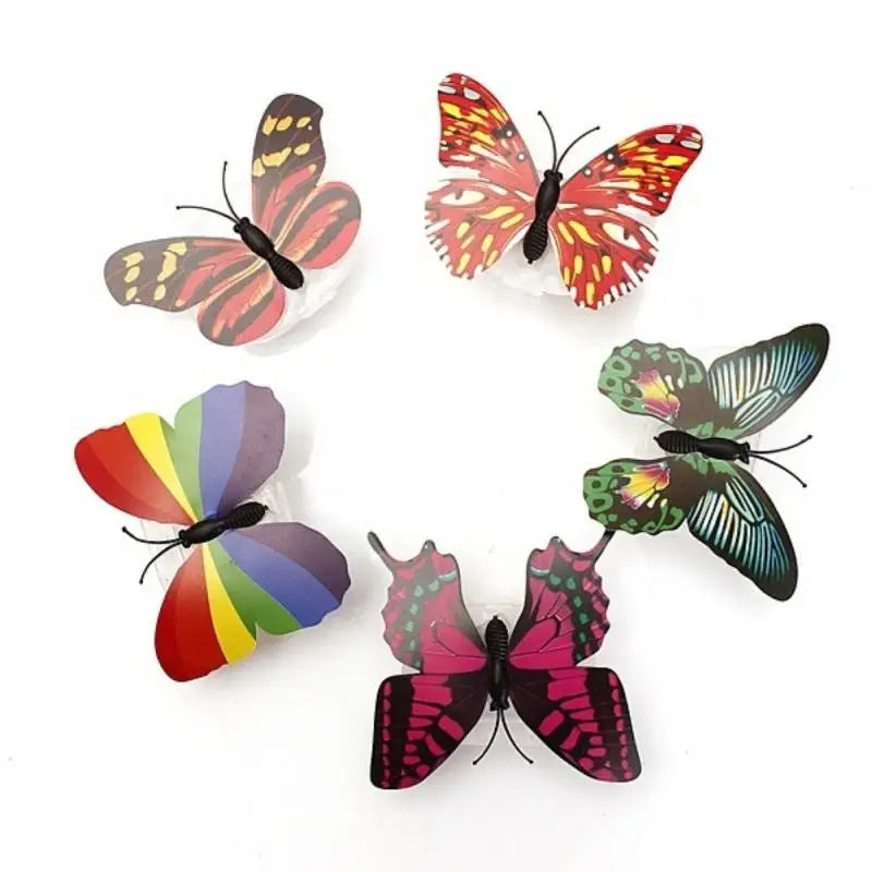 LED Butterfly Night Light | Colorful Fridge Magnet Decor for Home