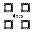 Mirror Style Switch Decals | 4 Pack Decorative Wall Stickers for Living Room
