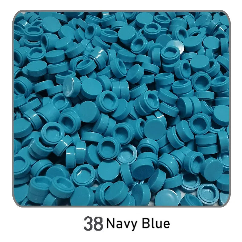 1000Pcs Tile 1x1 Round Building Blocks | 52 Color DIY Educational Creative Toy Set
