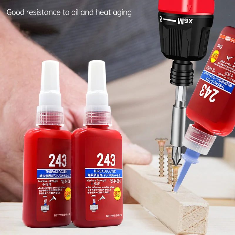 50ml Threadlocker Anaerobic Glue | Anti-Loose Screw Fastening Sealant