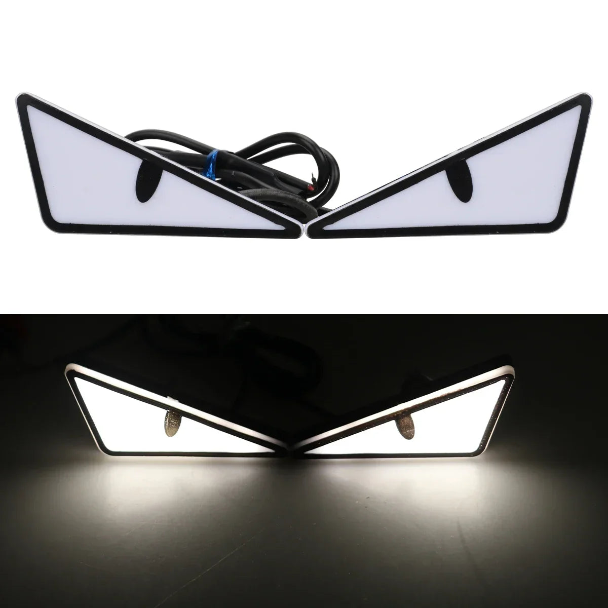 2PCS Car Motorcycle LED Devil Eyes Light | 12V Demon Eyes Decoration Lamp
