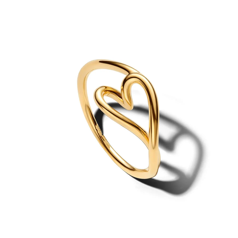 925 Silver Heart Floral Butterfly Ring | Women's Luxury Wedding Band
