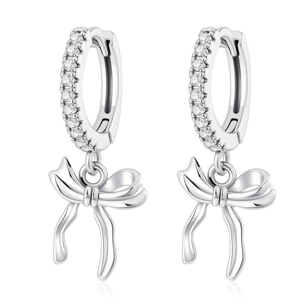 2026 New 925 Silver Elephant Cherry Blossom Butterfly Heart Earrings | Fine Jewelry for Women