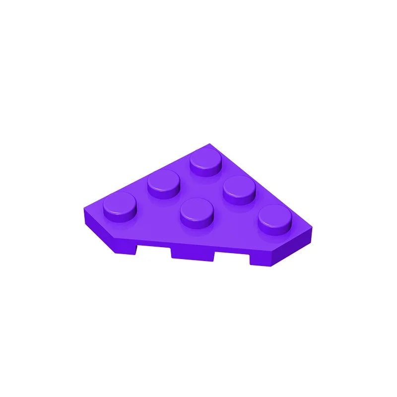 Gobricks GDS-556 Wedge Plate 3 x 3 Cut Corner | Compatible Building Block for DIY