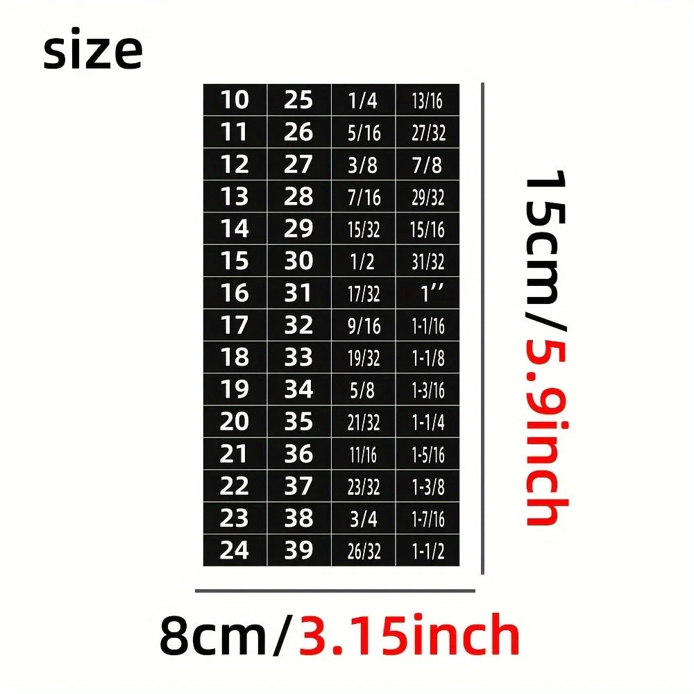 60pcs Mechanical Drive Socket Label Stickers | Quick and Easy Reminder Toolbox Decals