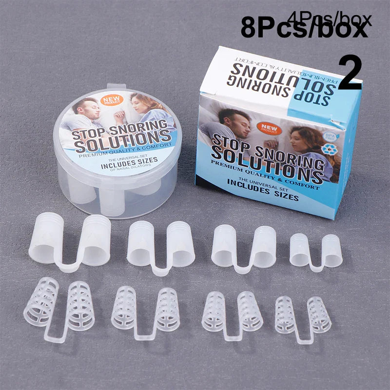 4/8Pcs Anti-Snoring Nasal Strips Starter Kit | Nasal Breathing Dilators for Better Sleep and Sports