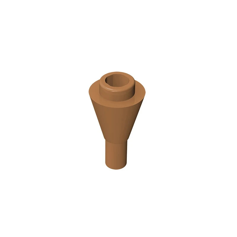 Gobricks GDS-1138 Cone 1 x 1 Inverted with Bar | Building Block for DIY Creations