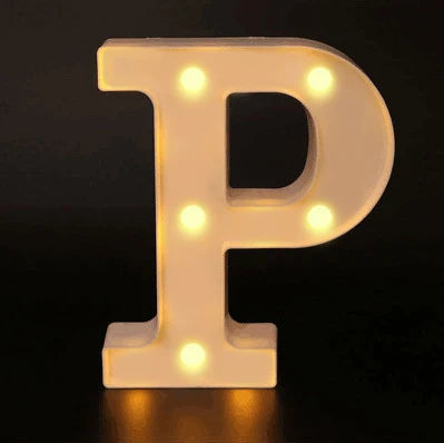 16cm Letter LED Night Light | Alphabet Luminous Decorative Lamp for Party
