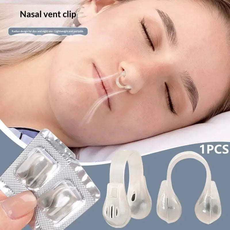 Reusable Nasal Dilator Clip | Anti Snoring Silicone Nose Device for Better Sleep